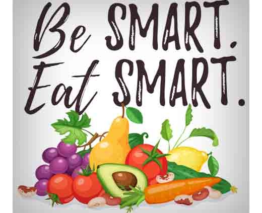 be smart eat smart graphic